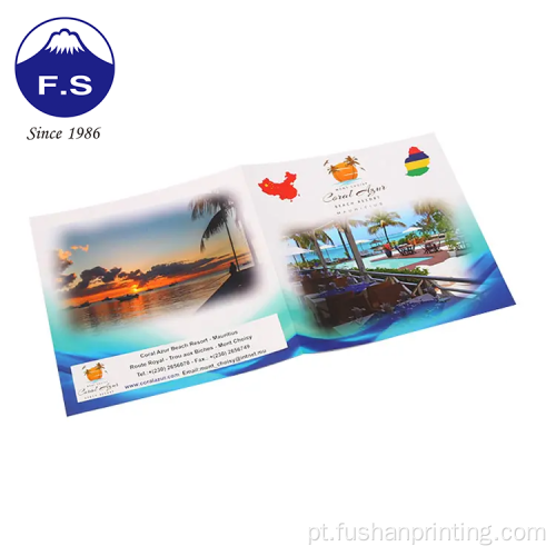 Impressão do folheto de folheto de produtos personalizados